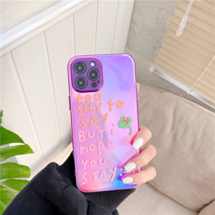 Laser Graffiti Cute Phone Case Fashion