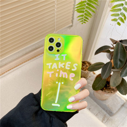 Laser Graffiti Cute Phone Case Fashion