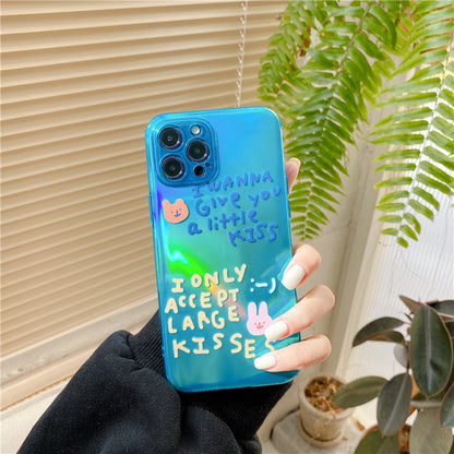 Laser Graffiti Cute Phone Case Fashion