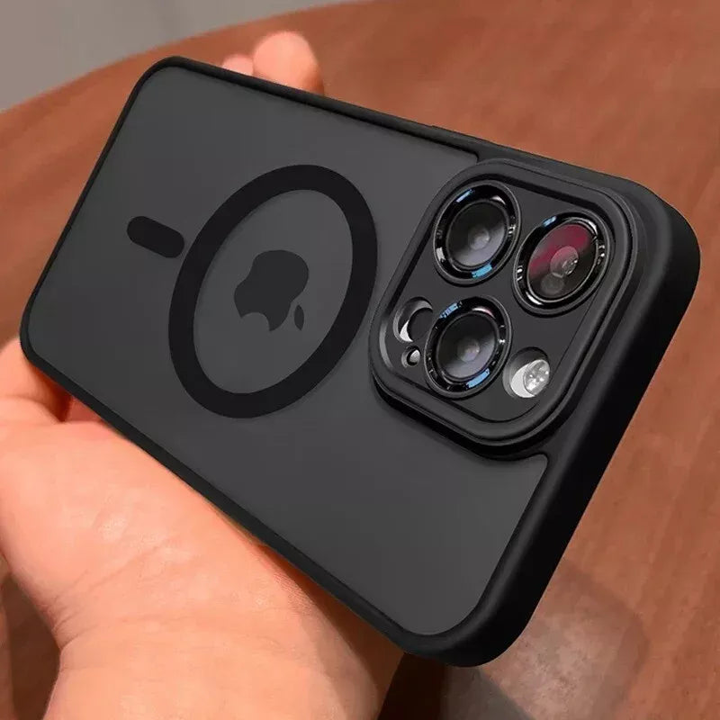 Funda de lujo MAGSAFE con carga inalámbrica iPhone 11,12,13,14,15,16,17 pro Max+