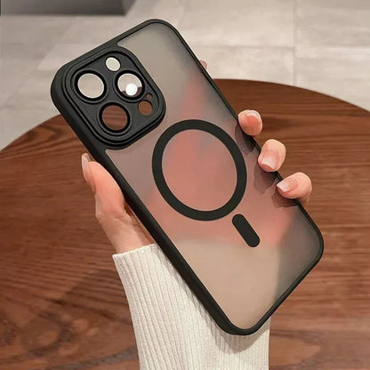 Funda de lujo MAGSAFE con carga inalámbrica iPhone 11,12,13,14,15,16,17 pro Max+