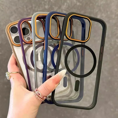Funda Magsafe De Lujo Diseño Premium para iPhone 11,12,13,14,15,16,17 pro max +